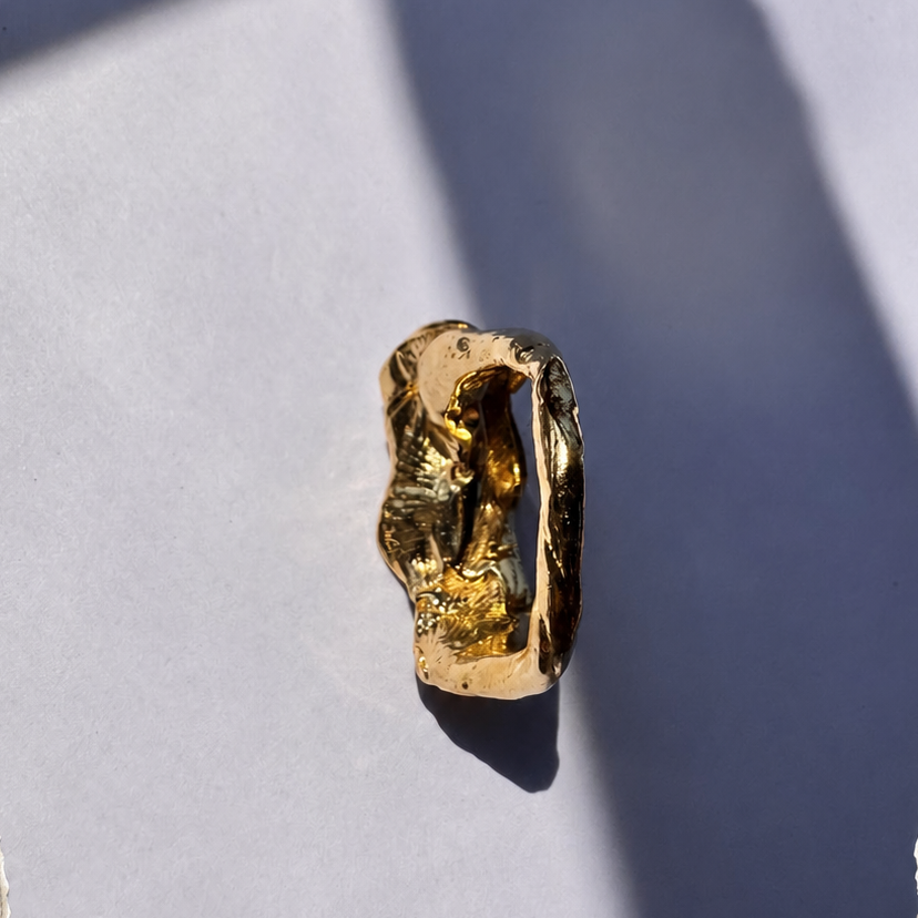 La Notte – Guldbelagt statement-ring