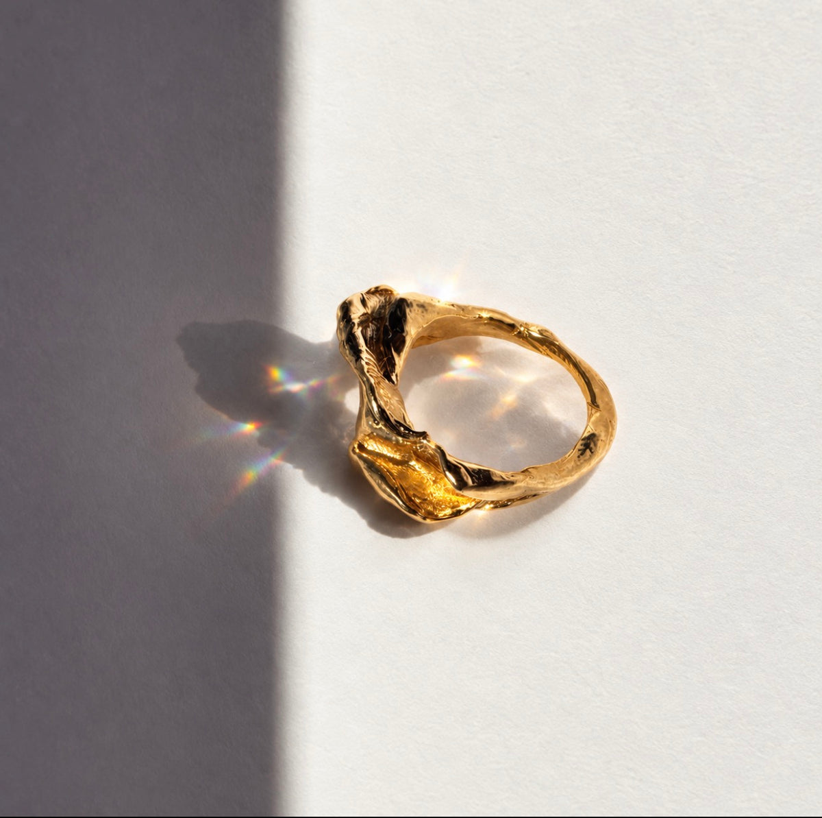 La Notte – Guldbelagt statement-ring